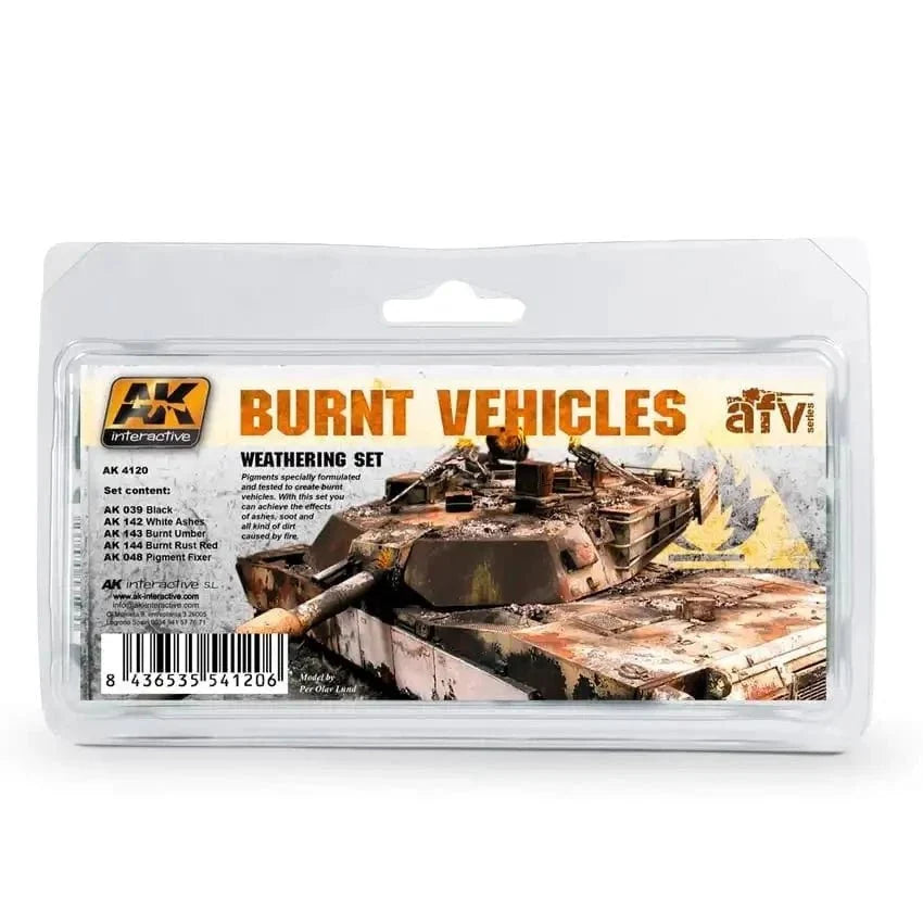 AK Interactive - Burnt Vehicles Weathering Set (AK4120)