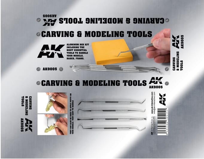 AK Interactive Carving Tools Box (AK9005)