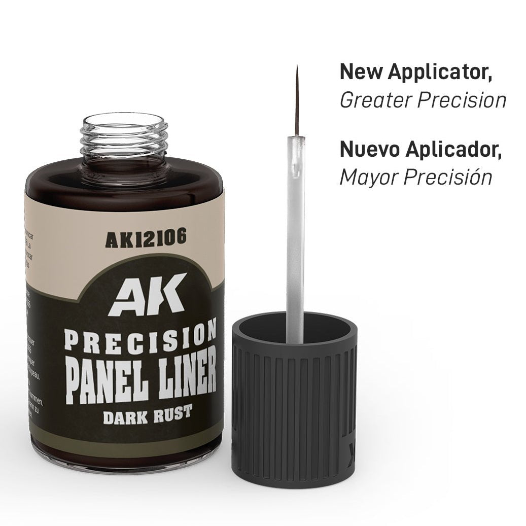 AK Interactive Precision Panel Liner - Dark Rust (AK12106)