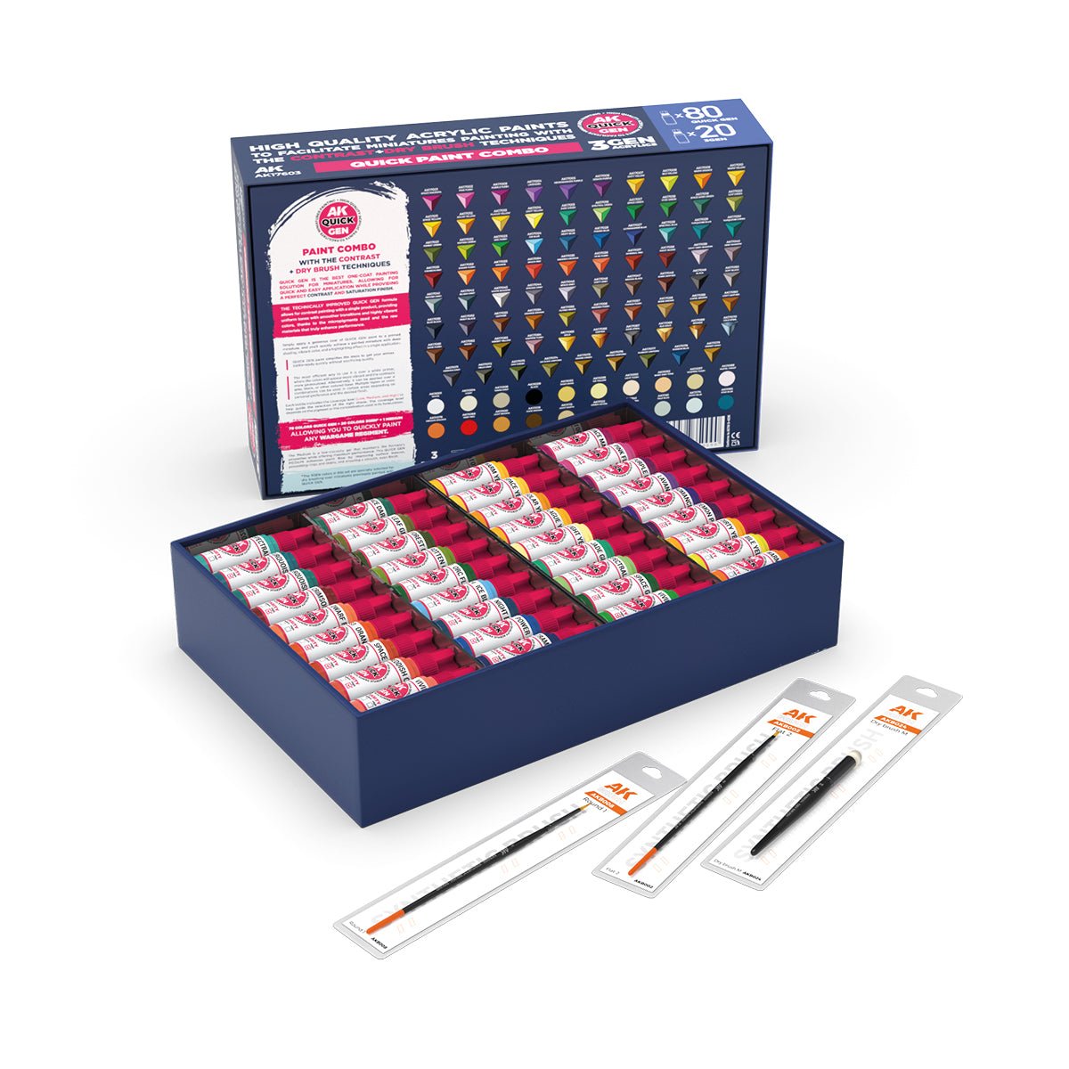 AK Interactive Quick Gen Paint Combo Set 100 Colors (AK17603)