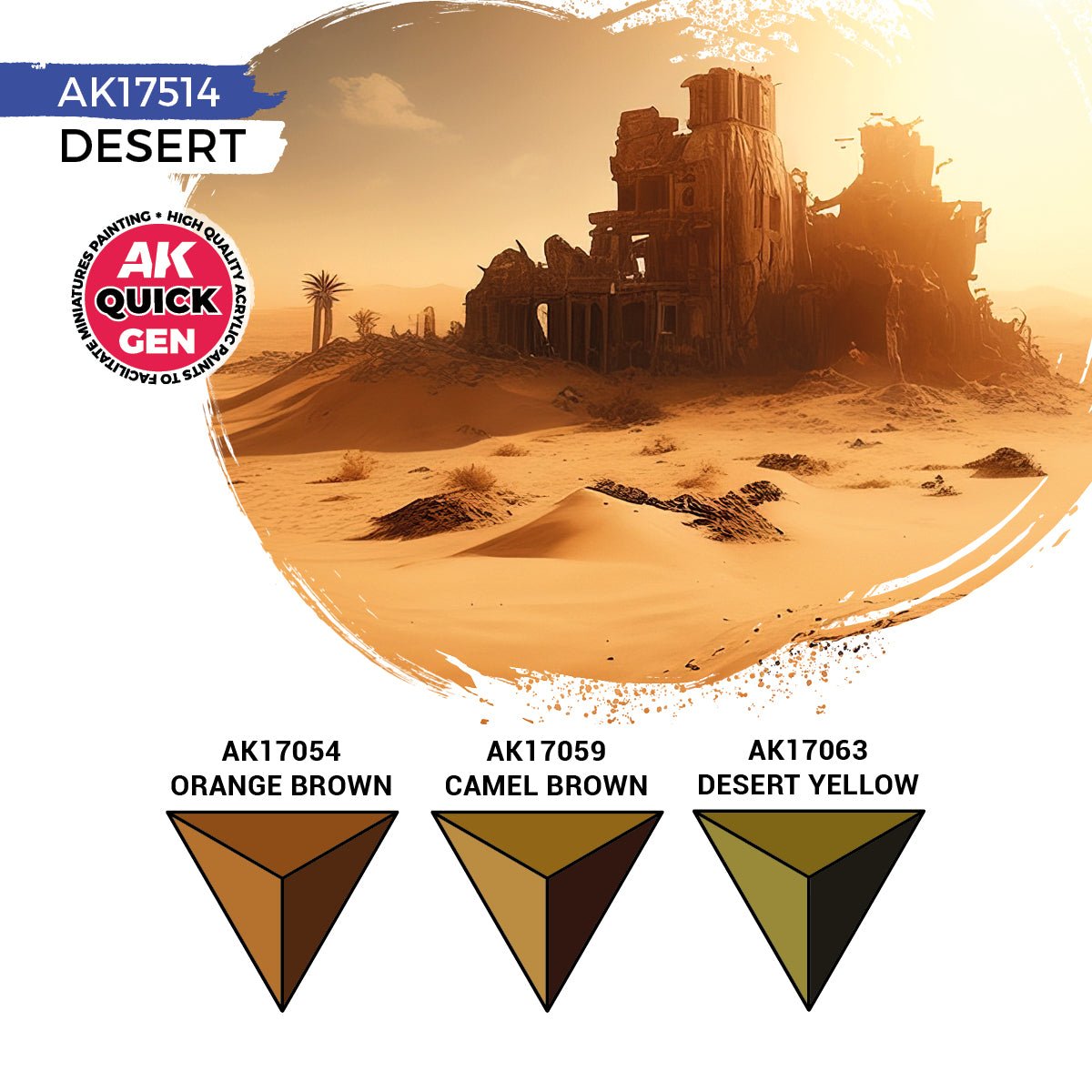 AK Interactive Quick Gen Set - Desert (AK17514)