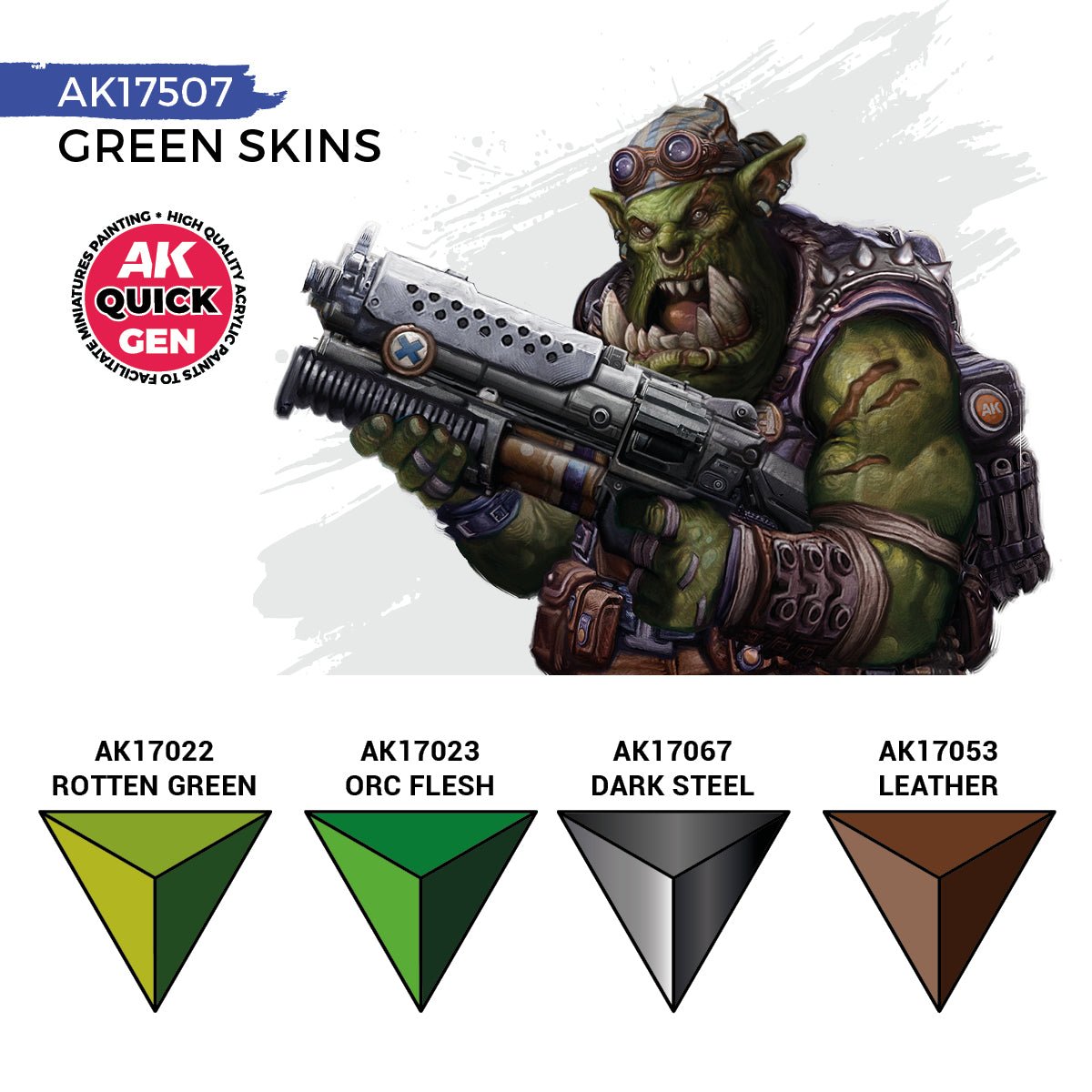 AK Interactive Quick Gen Set - Green Skins (AK17507)