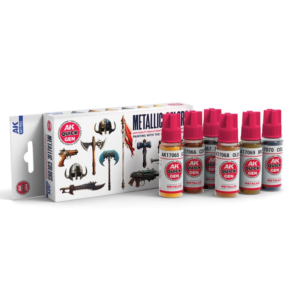 AK Interactive Quick Gen Set - Metallics (AK17522)