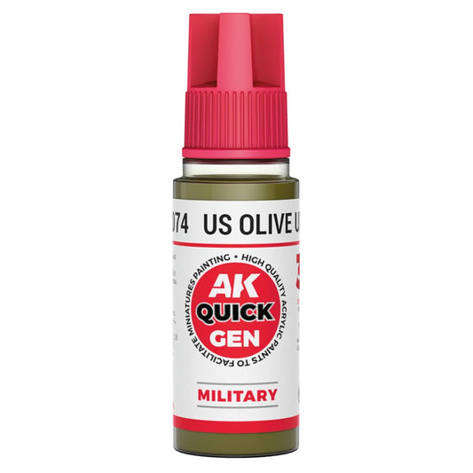 AK Interactive Quick Gen - US Olive Uniform 18ml (AK17074)