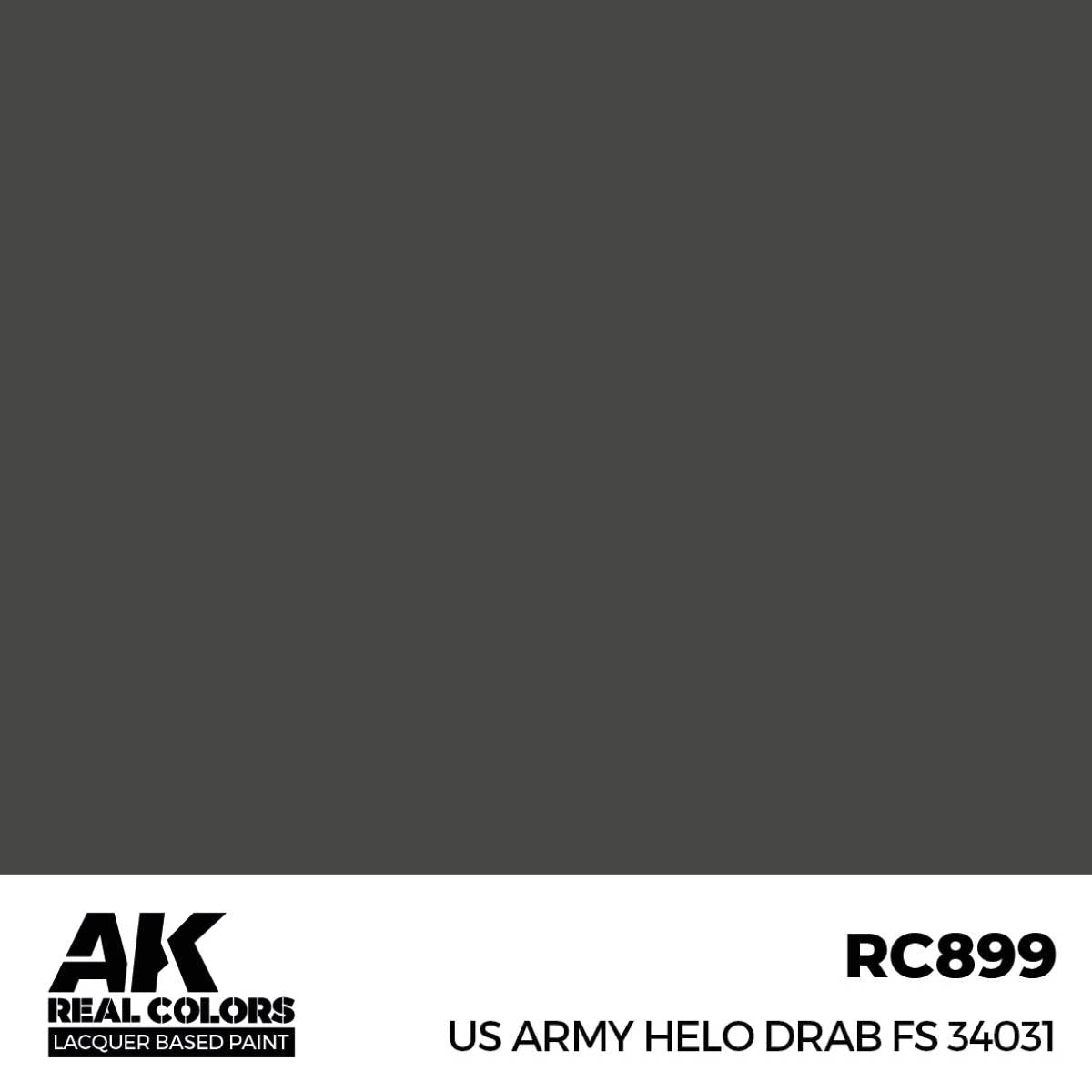 AK Interactive Real Colors - US Army Helo Drab FS 34031 (RC899)