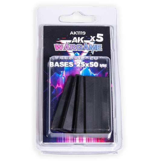 AK Interactive - Rectangular Bases 25x50mm X 5 (AK1119)