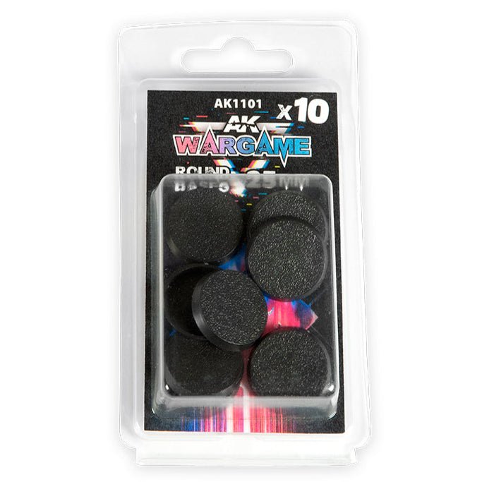 AK Interactive - Round Bases 25mm X 10 (AK1101)