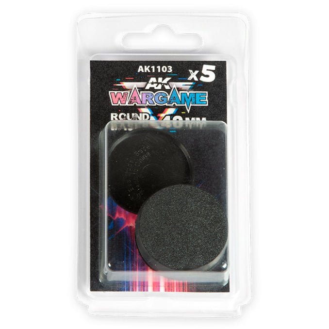AK Interactive - Round Bases 40mm X 5 (AK1103)