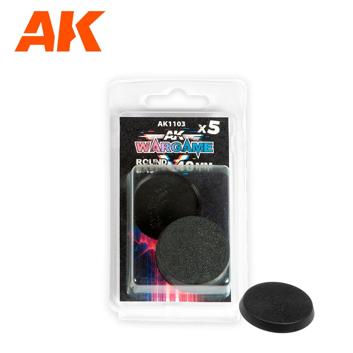 AK Interactive - Round Bases 40mm X 5 (AK1103)