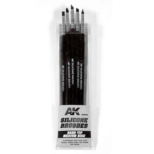 AK Interactive Silicone Brushes Hard Tip (AK9088)