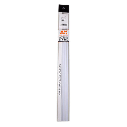 AK Interactive - Strips 0.75 X 0.75 X 350mm - Styrene Strip (AK6514)