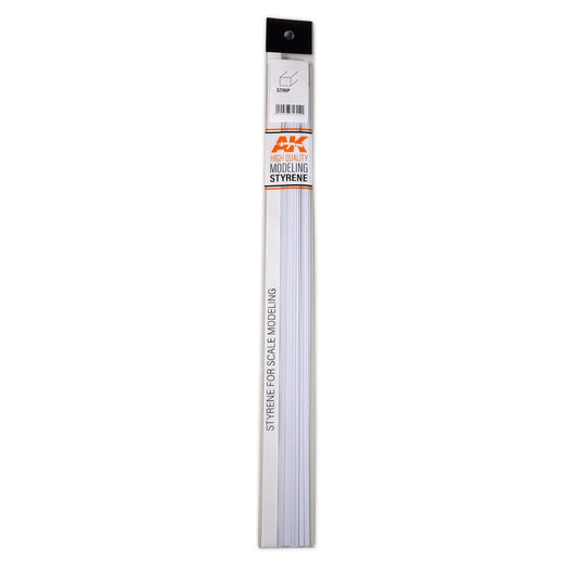 AK Interactive - Strips 1.50 X 2.00 X 350mm - Styrene Strip (AK6525)