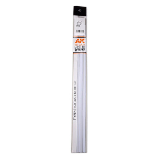 AK Interactive - Strips 1.50 X 4.00 X 350mm - Styrene Strip (AK6527)