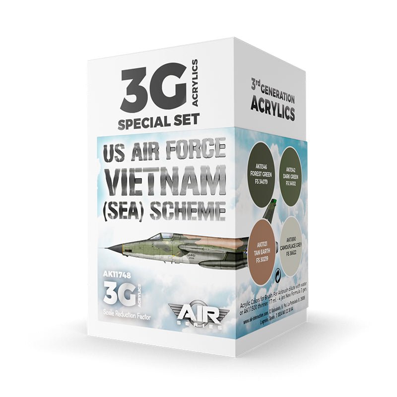 AK Interactive - US Air Force South East Asia (Sea) Scheme Set 3G (AK11748)