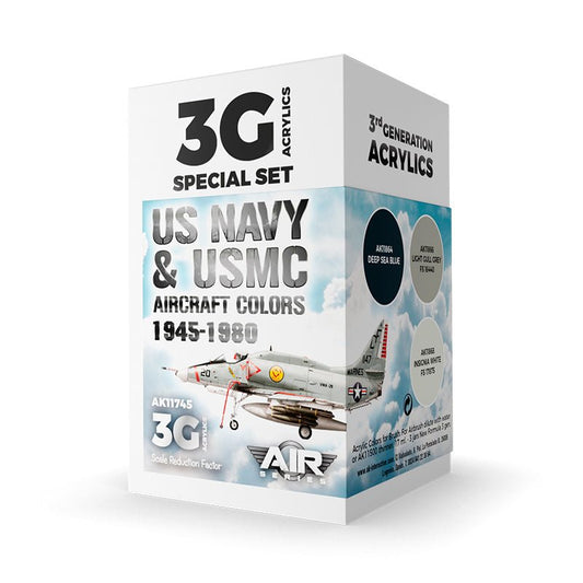 AK Interactive - US Navy & Usmc Aircraft Colors 1945-1980 Set 3G (AK11745)