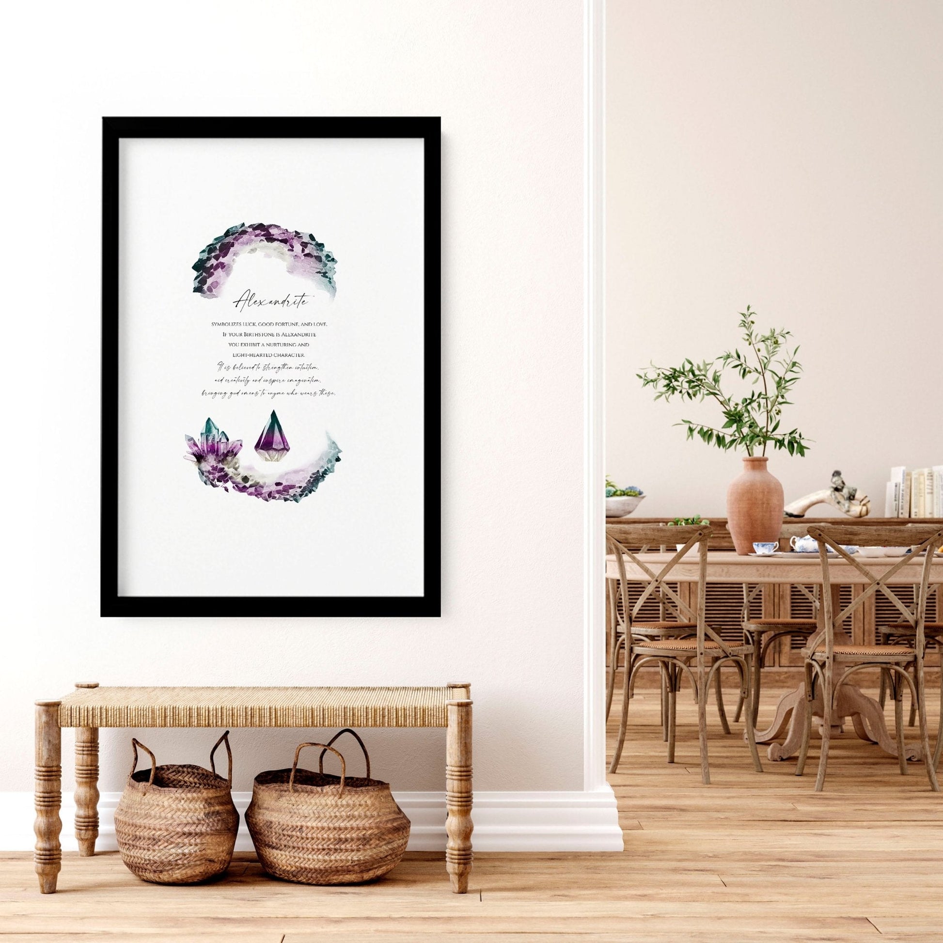 Alexandrite June Birthstone | wall art print