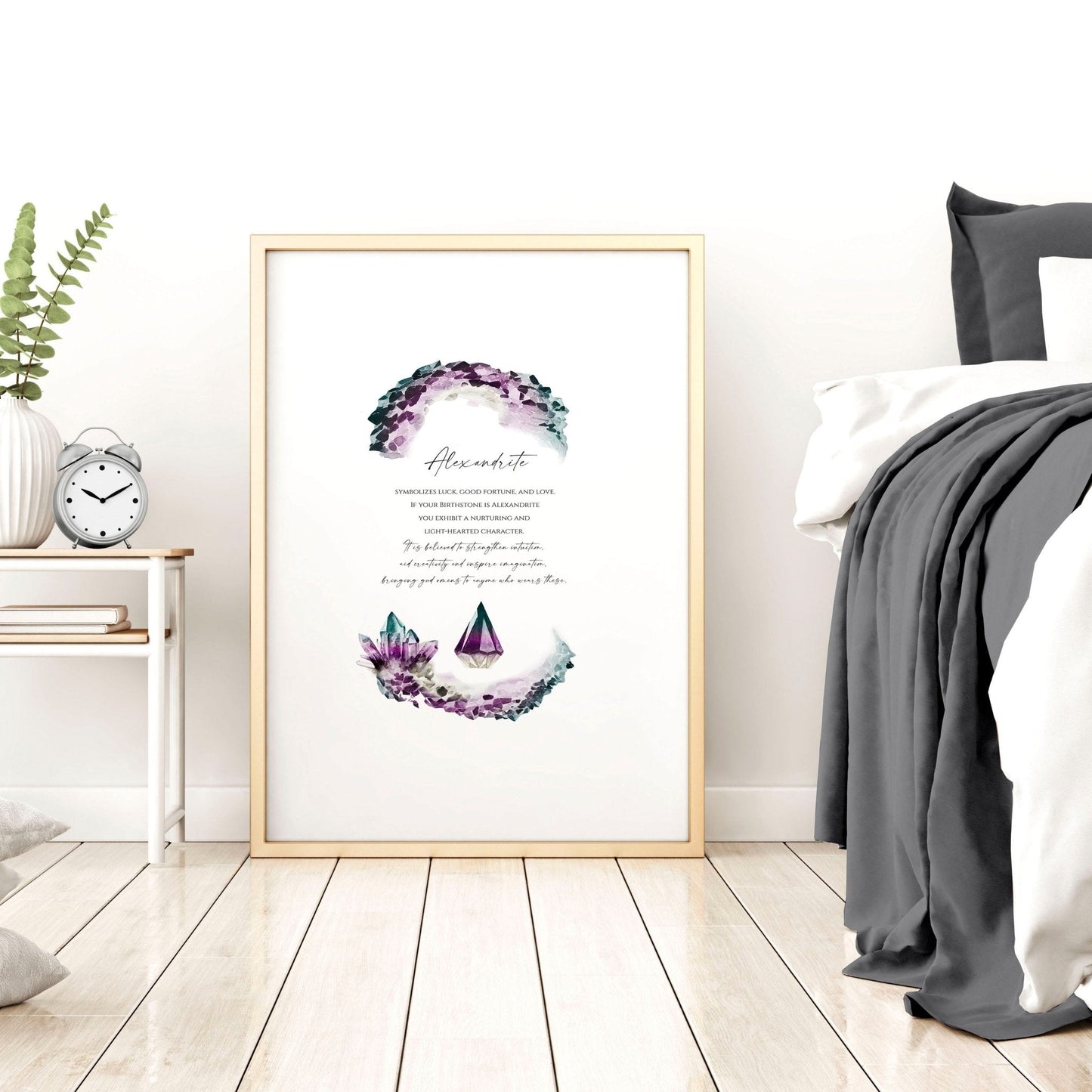 Alexandrite June Birthstone | wall art print