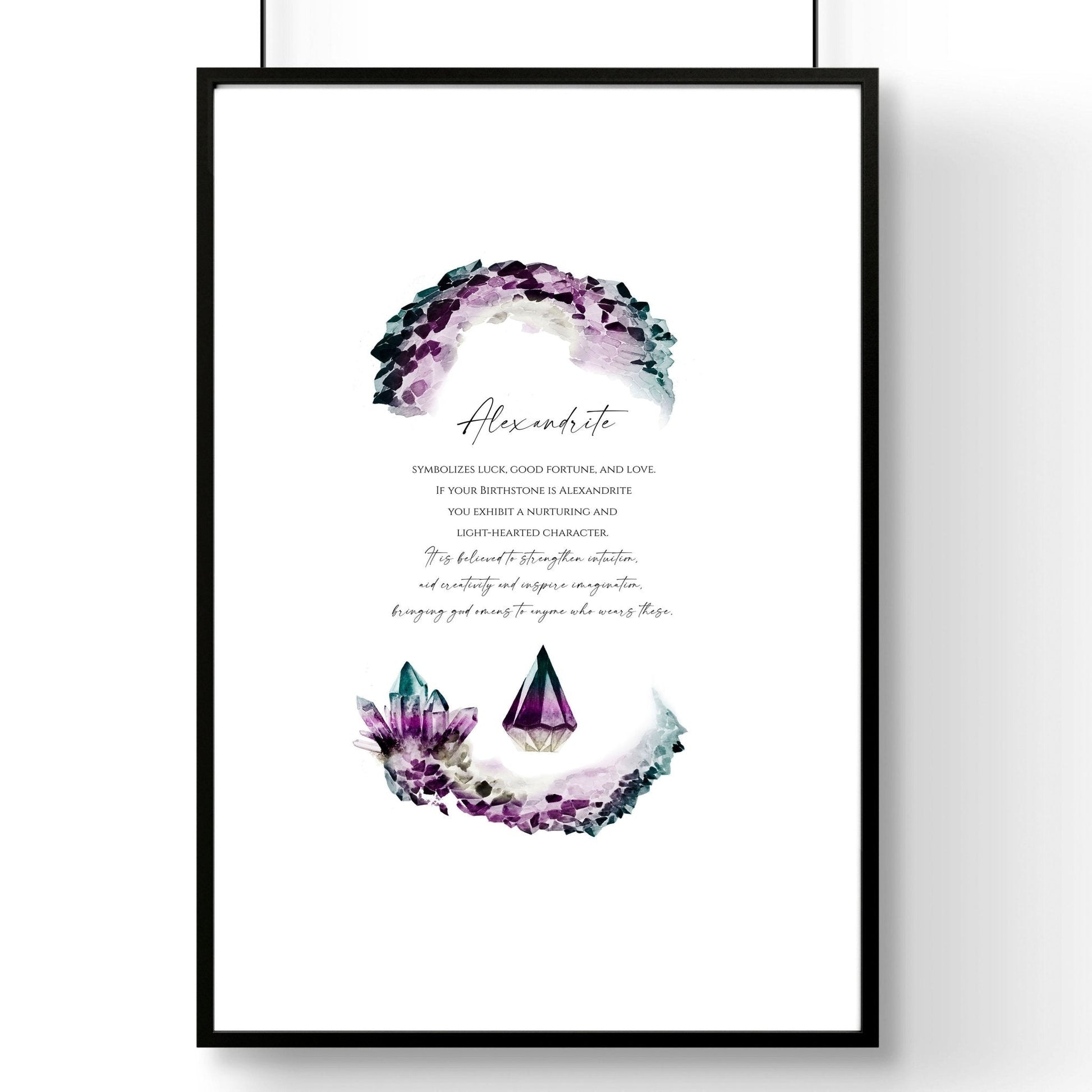 Alexandrite June Birthstone | wall art print