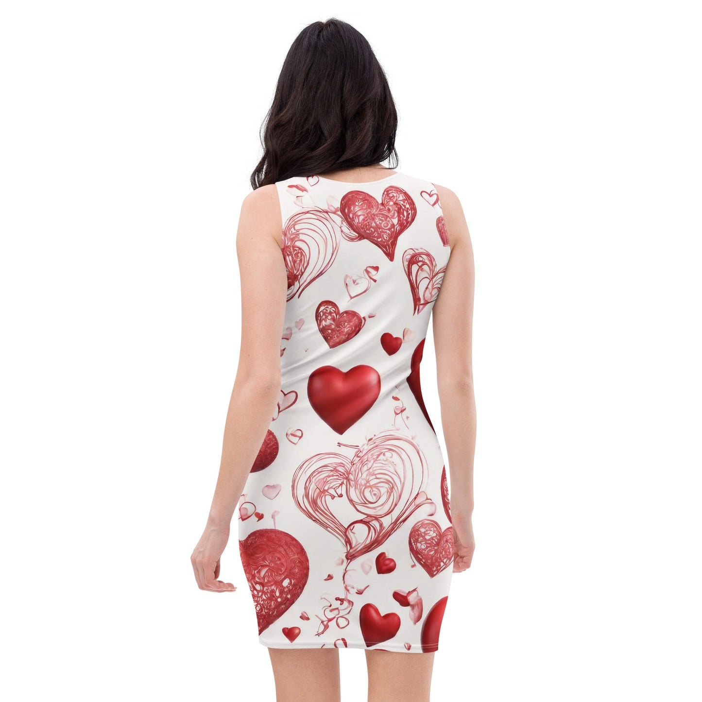 3D Art Bodycon dress — All-Over Print AI Designed