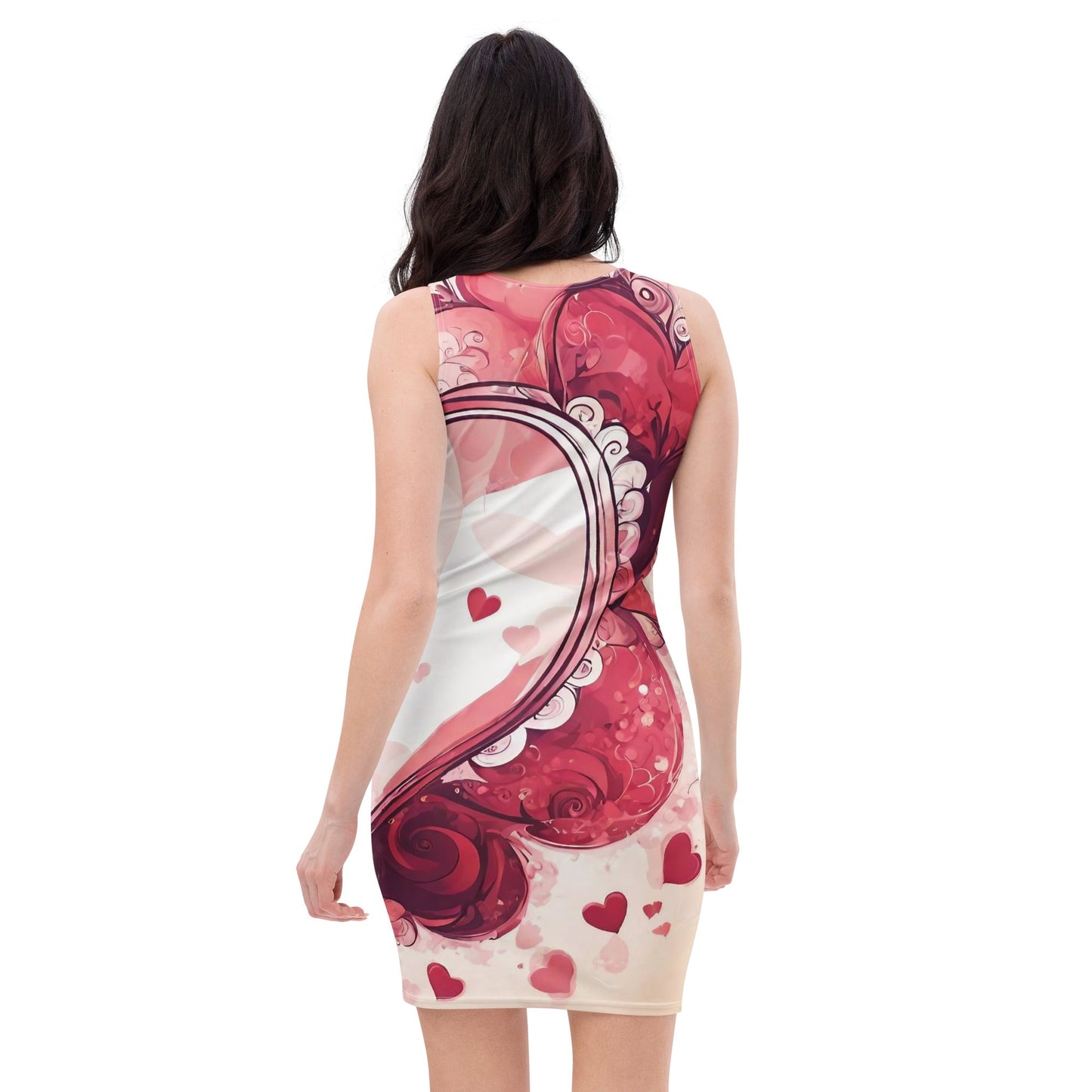 Abstract Bodycon dress — All-Over Print AI Designed