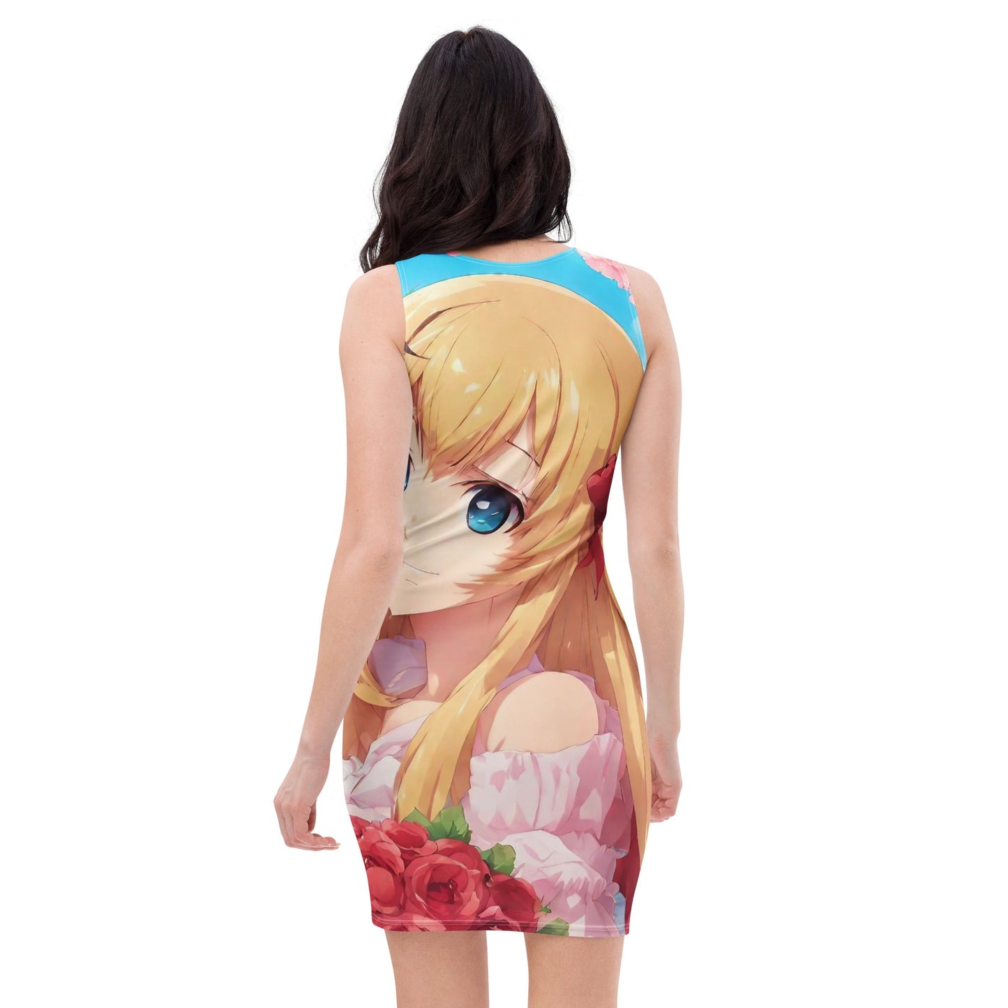 Anime Bodycon dress — All-Over Print AI Designed