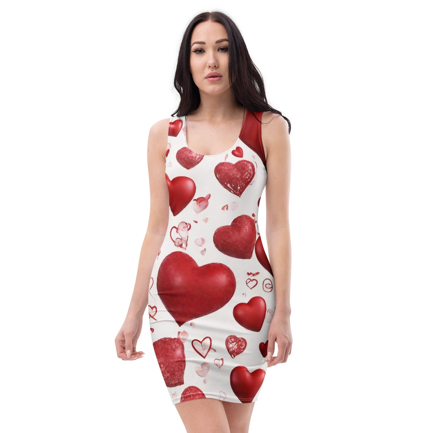 3D Art Bodycon dress — All-Over Print AI Designed
