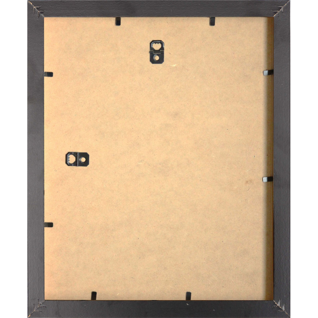 Foil Wrapped MDF Picture Photo Frame Fitted with Perspex Plexiglass, Grey Frame