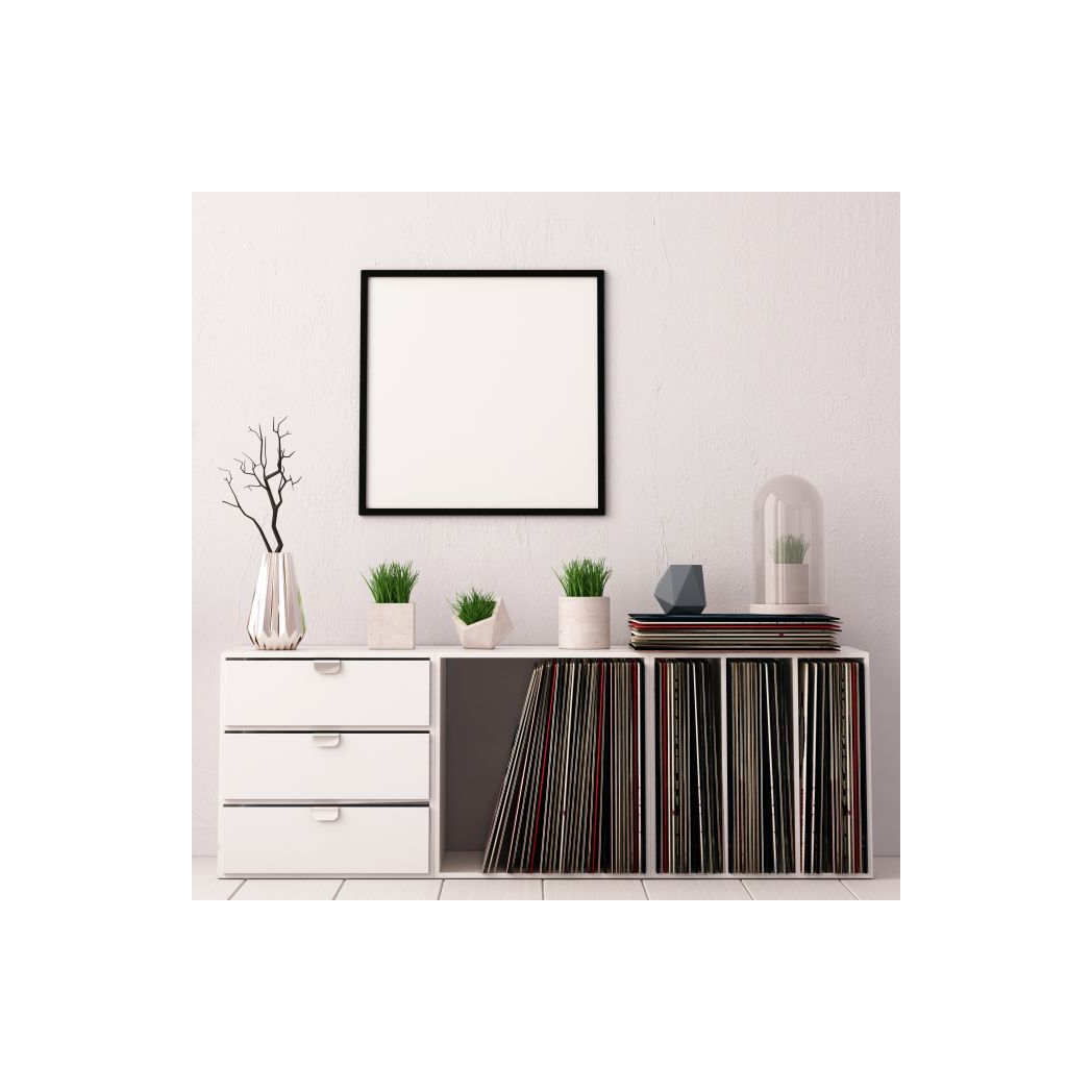 Foil Wrapped MDF Picture Photo Frame Fitted with Perspex Plexiglass, Grey Frame