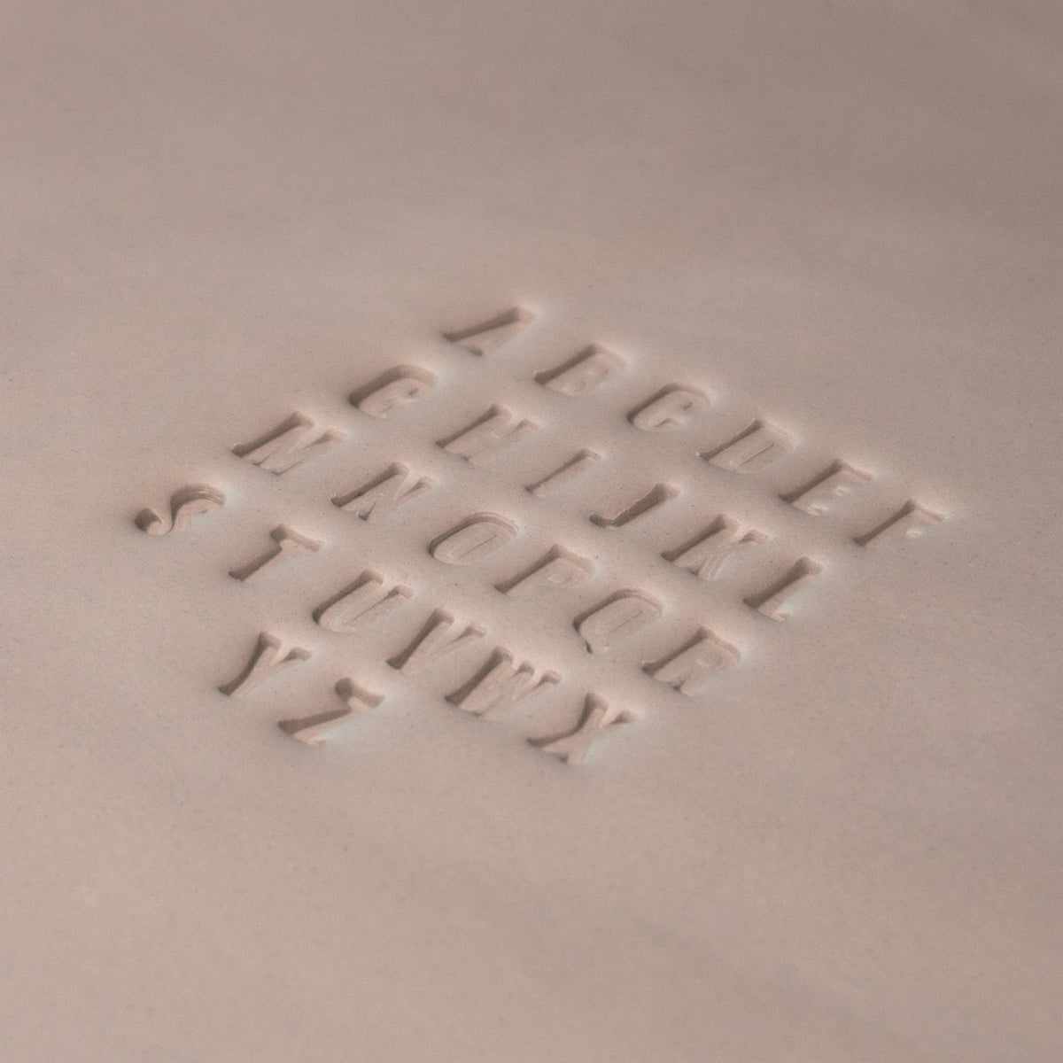 Alphabet Stamp Set | All Caps | Oswald Bold Font | 7mm Width