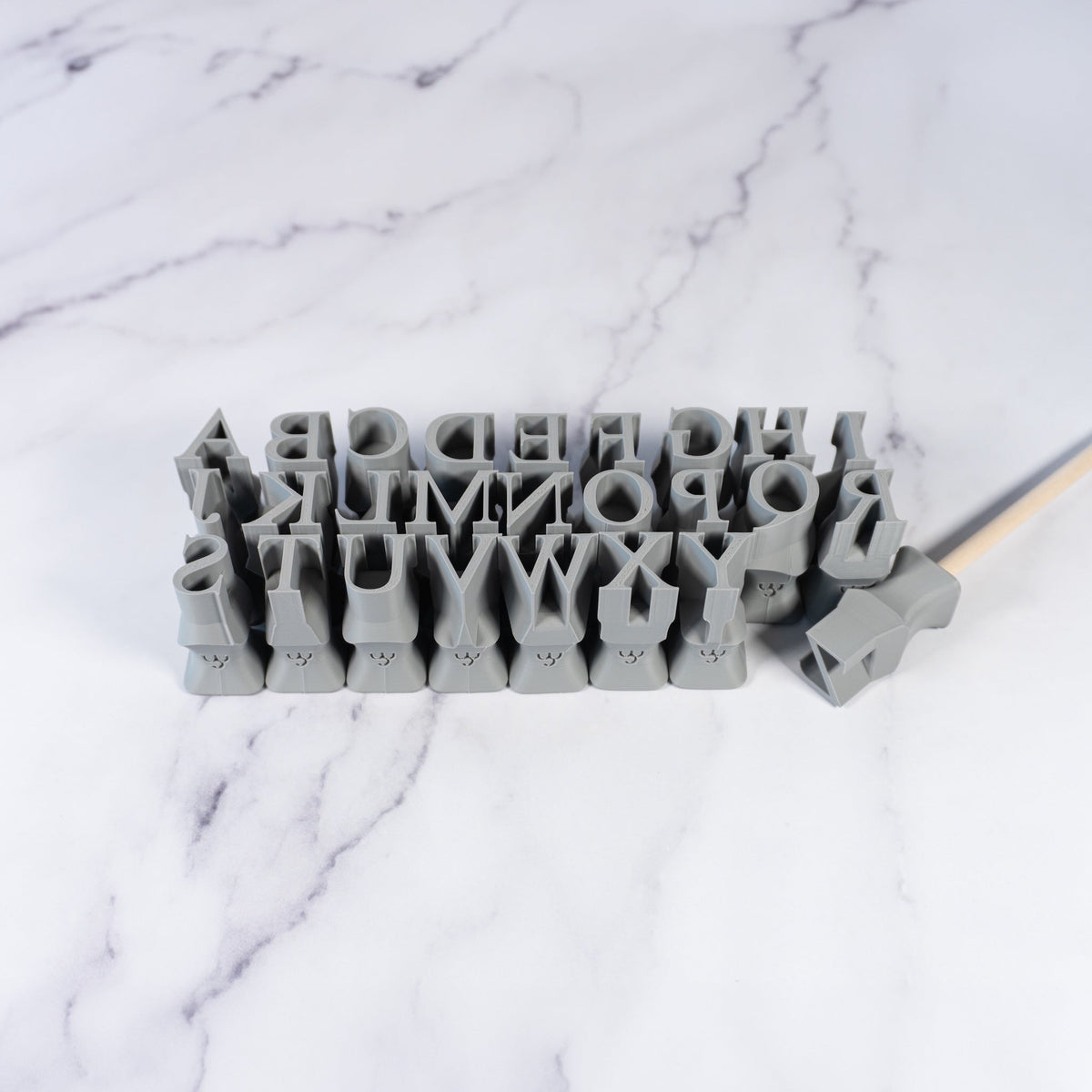 Alphabet Stamp Set | All Caps | Times New Roman Font
