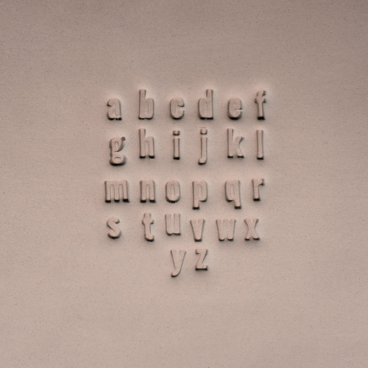 Alphabet Stamp Set | Lowercase | Oswald Bold Font | 7mm Width
