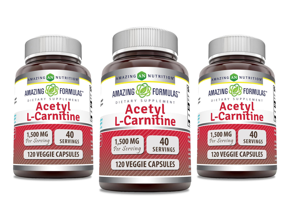 Acetyl L-Carnitine HCl 1500 mg Veggie Capsules – Amazing Formulas