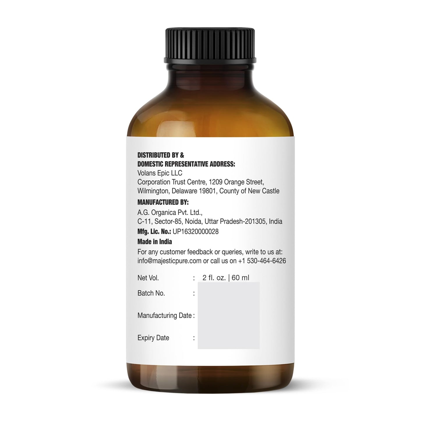 Majestic Pure Lavender Essential Oil 2 oz – 100% Pure & Natural, Glass Dropper