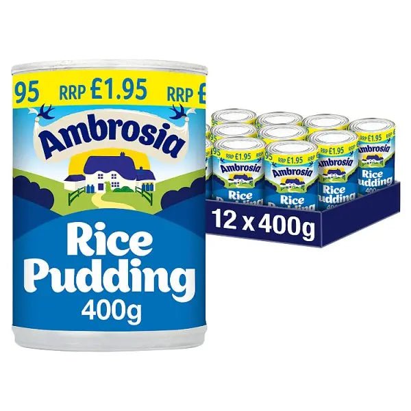 Ambrosia Ready To Serve Rice Pudding Can 400g (Case of 12)