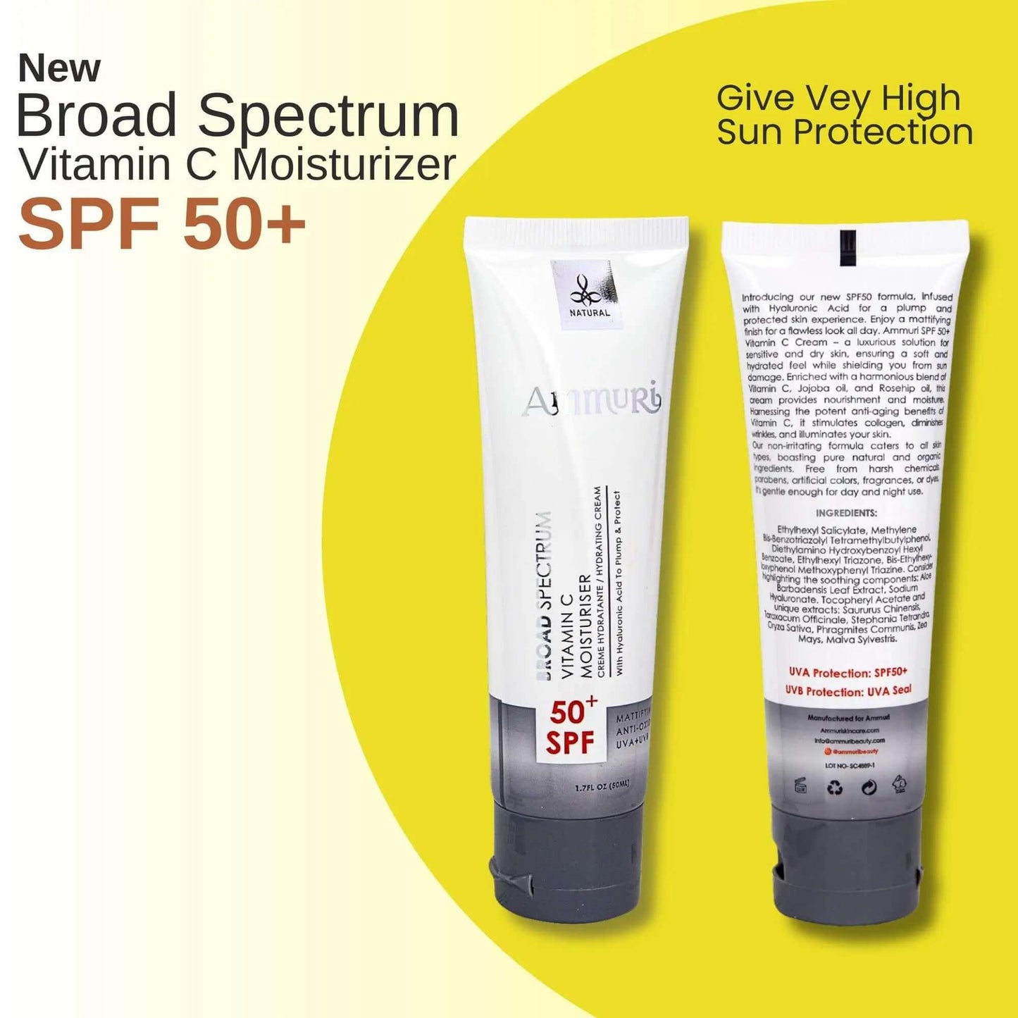 Ammuri High Strength Retinol Serum with SPF50 Protection