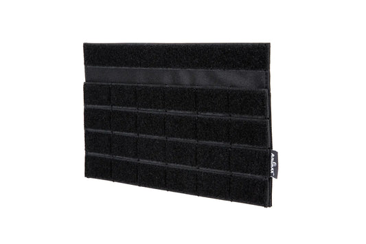 Amomax Chest Rig Panel - Black (Hook and Loop to Molle)