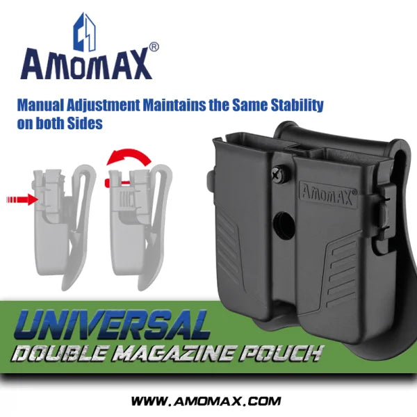 Amomax Universal Double Pistol Magazine Pouch