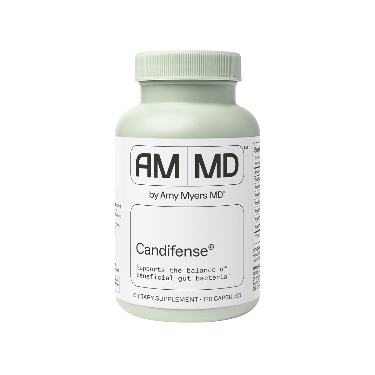 Amy Myers MD Candifense Candida Overgrowth Supplement - Digestive Enzymes for Digesting Fiber - Gut Care for a Balanced Microbiome - Gluten-Free, Dairy-Free & Non-Soy - 120 Capsules (60 Servings)