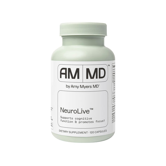NeuroLive by Amy Myers MD – Brain Health & Focus (Vitamin B) – Gluten-Free, 120 Caps