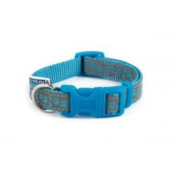 Ancol Collar Reflective Paw Blue 20-30cm