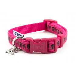 Ancol Collar Skull Pink Small 20-30cm