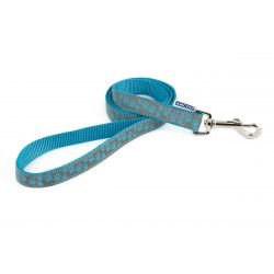 Ancol Lead Reflect Paw Blue  1mx19mm