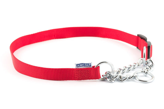 Ancol Nyl Chain Check Col Red S5-9