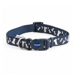 Ancol Reflective Bone Adjustable Collar Blue 45-70cm