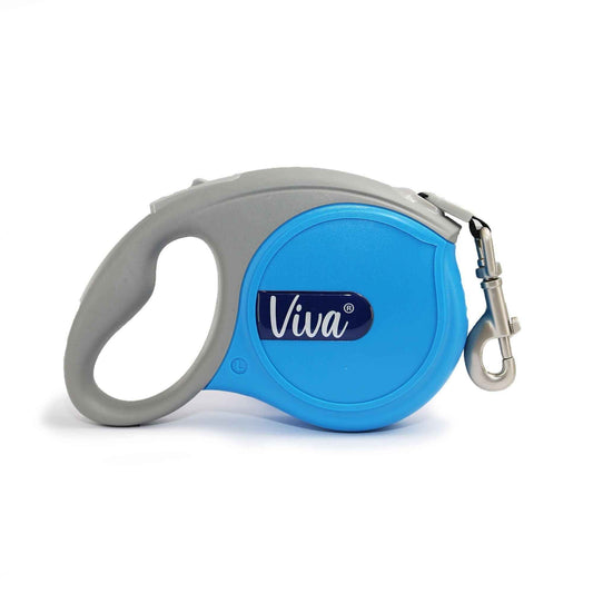 Ancol Viva Retractable Lead Lrg Blue