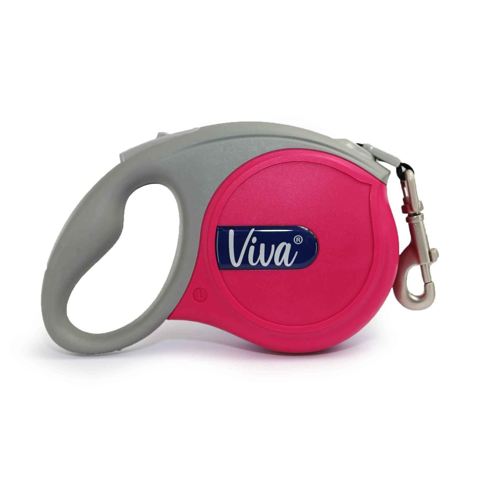 Ancol Viva Retractable Lead Lrg Pink