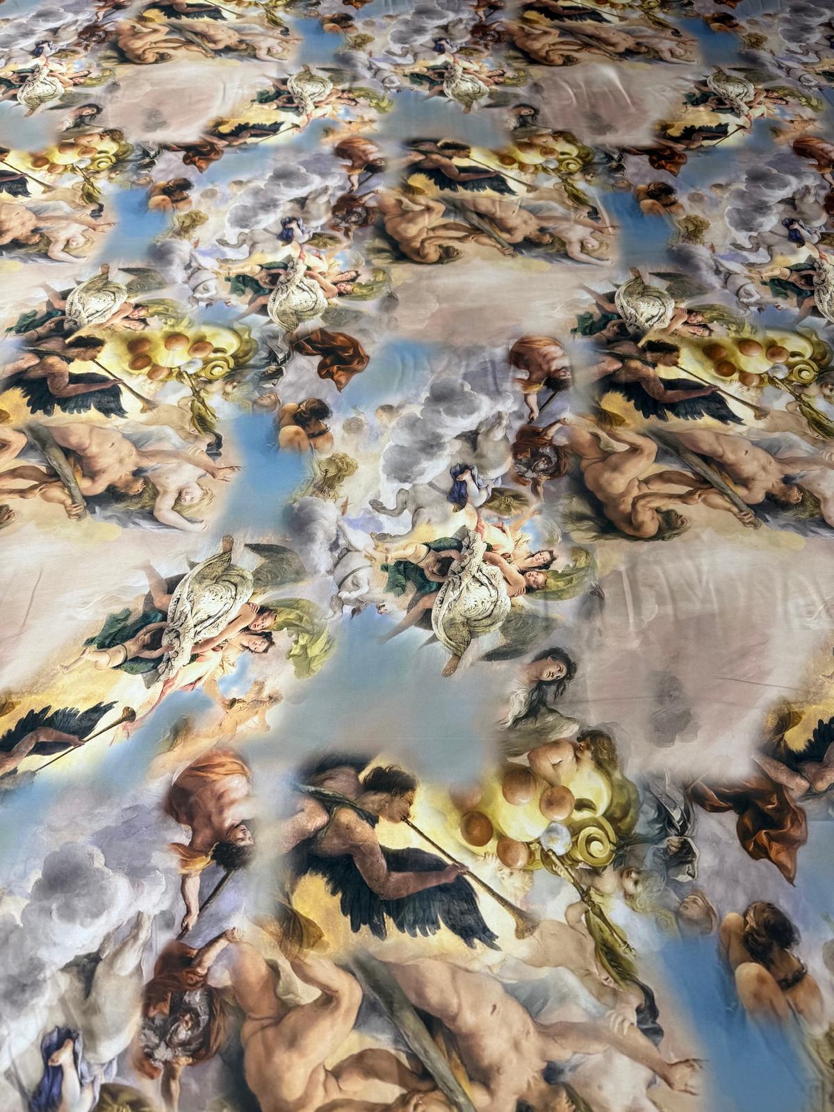 Angel Print Fabric by Metre