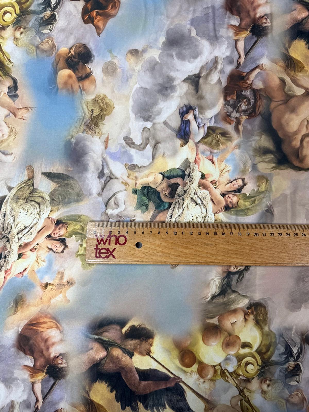 Angel Print Fabric by Metre