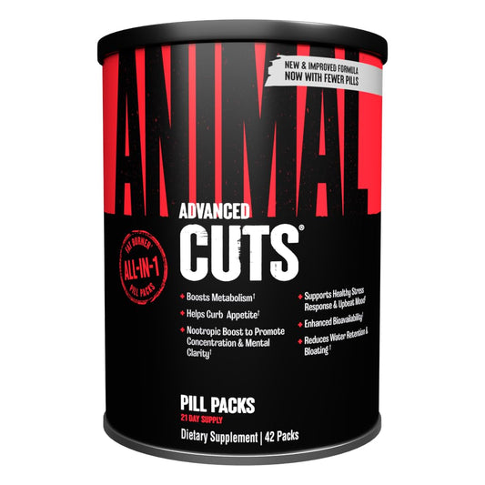 Animal Cuts Thermogenic Fat Burner for Women and Men – Metabolism, Energy, Focus (42 Packs)