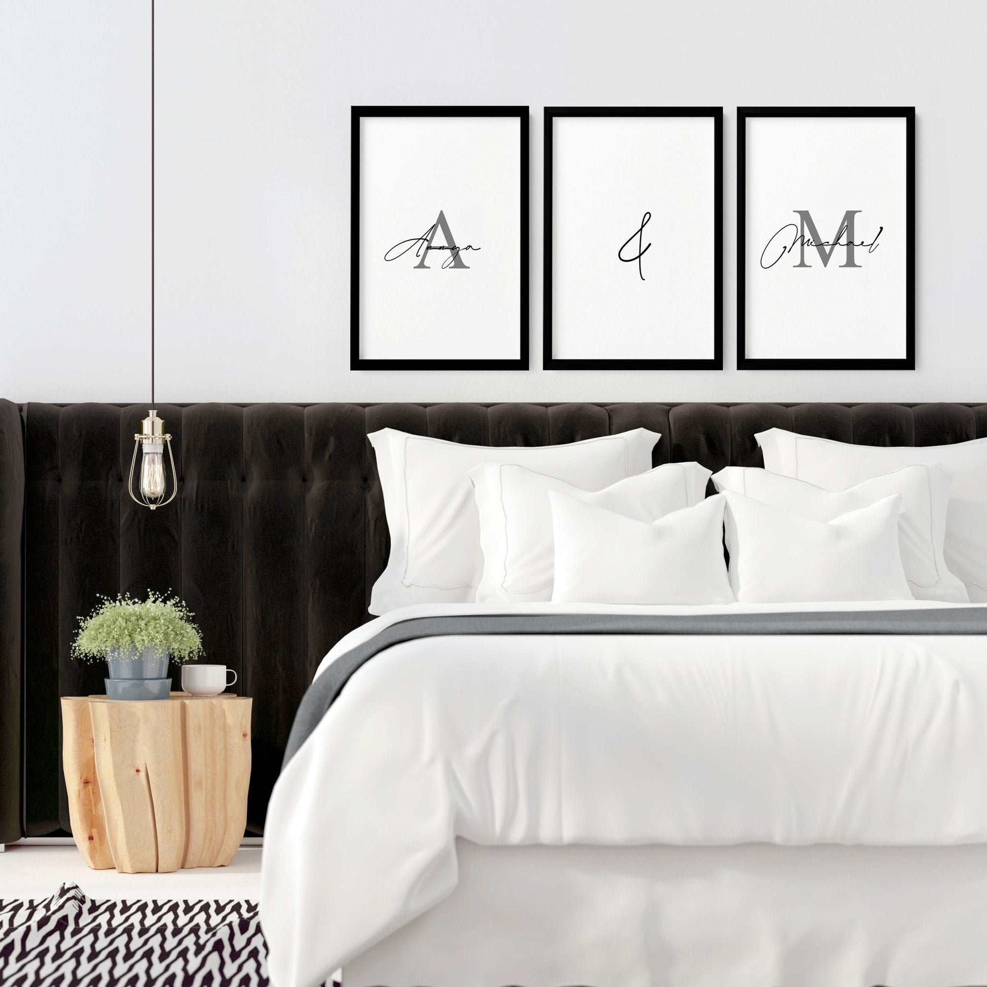Anniversary gift paper | set of 3 wall art prints for Bedroom